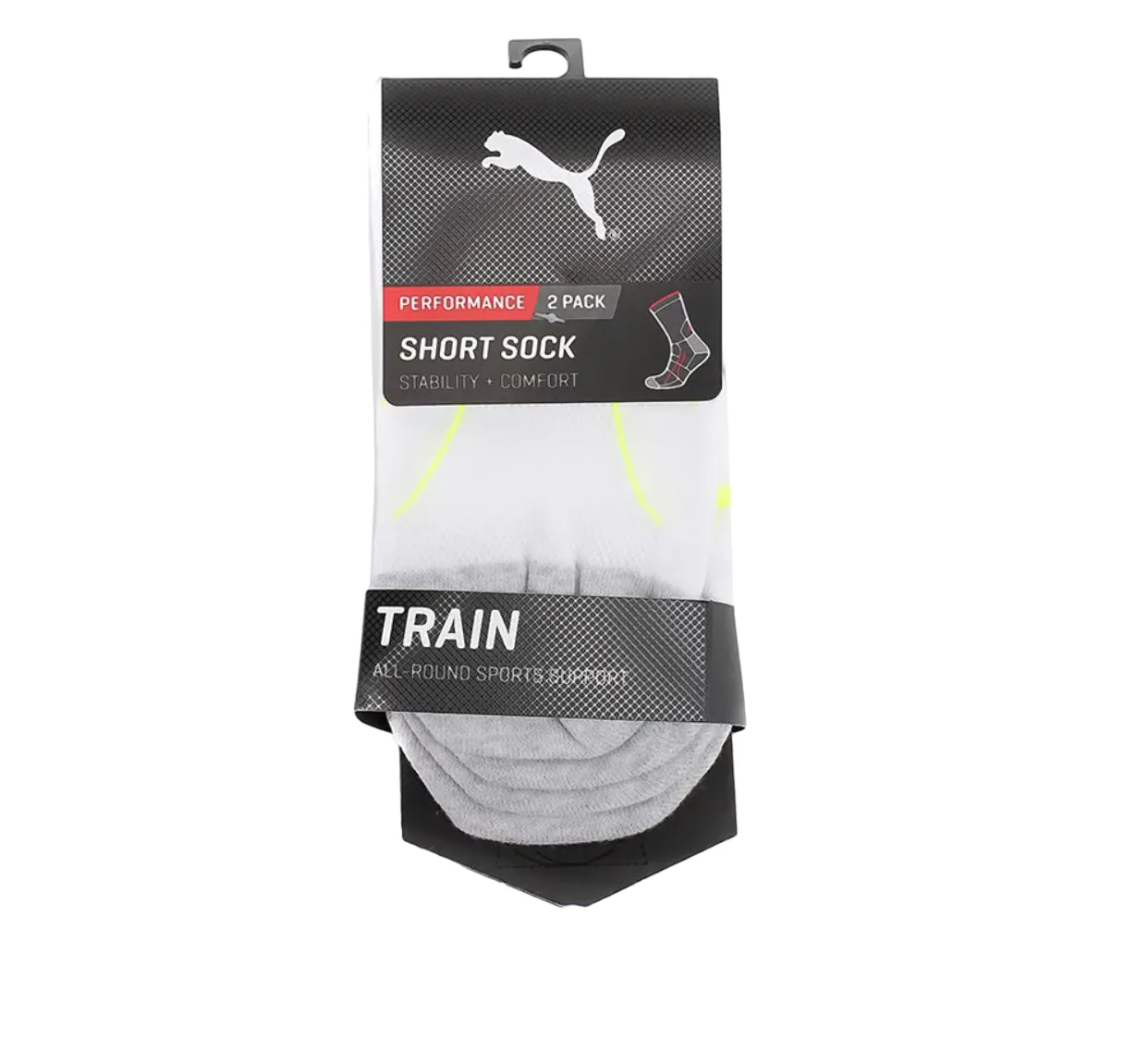 10 x Unisex Puma Performance Training Quarter Crew White Socks