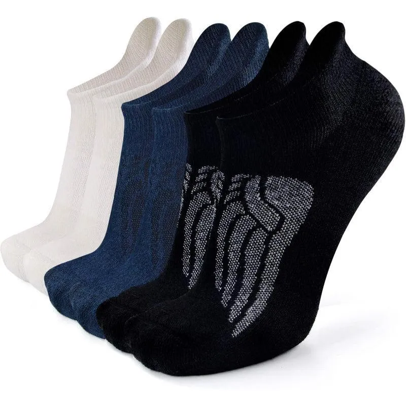 6 Pairs Merino Wool Compression Socks - Anti Blister Stability