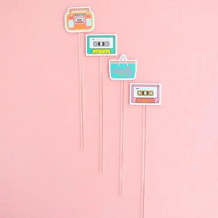 80’s Party Drink stirrer set