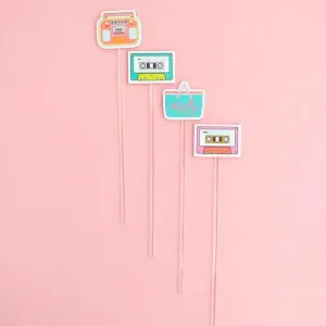 80’s Party Drink stirrer set