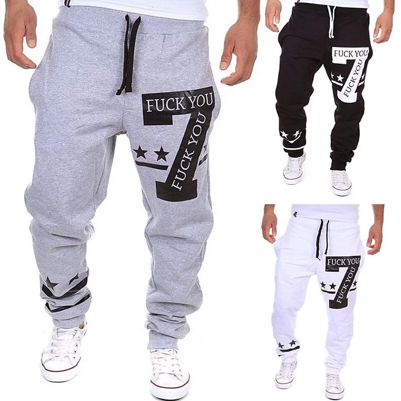 Active Linen/Cotton Blend Men's Joggers with Side Pockets - Versatile and Comfortable Weekend Wear