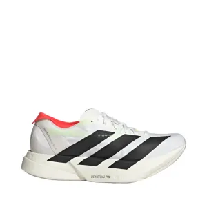 Adidas Men's Adios Pro 4 Running Shoes in FTWR Cloud White/Core Black/Silver Metallic SS25