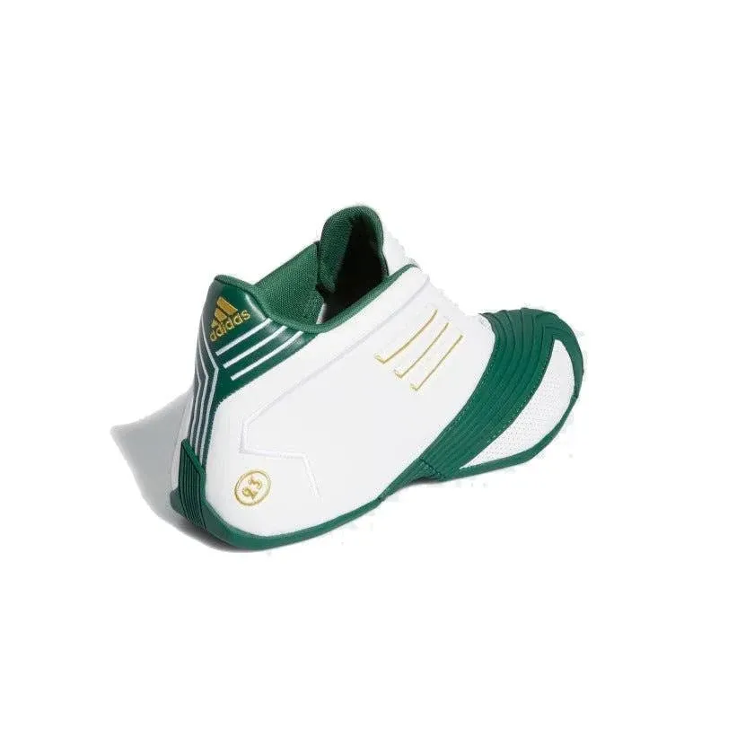 Adidas Men's T-Mac 1 Shoes - Cloud White / Gold Metallic / Team Dark Green