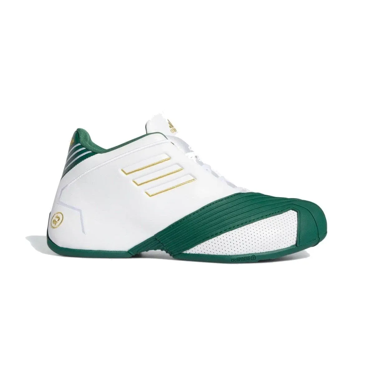 Adidas Men's T-Mac 1 Shoes - Cloud White / Gold Metallic / Team Dark Green