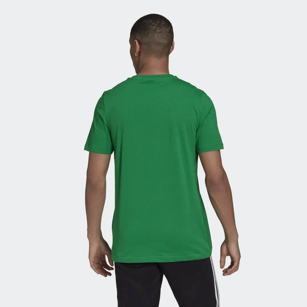 Adidas Original 3-TREFOIL T-SHIRT TEE Men’s -  GREEN / WHITE