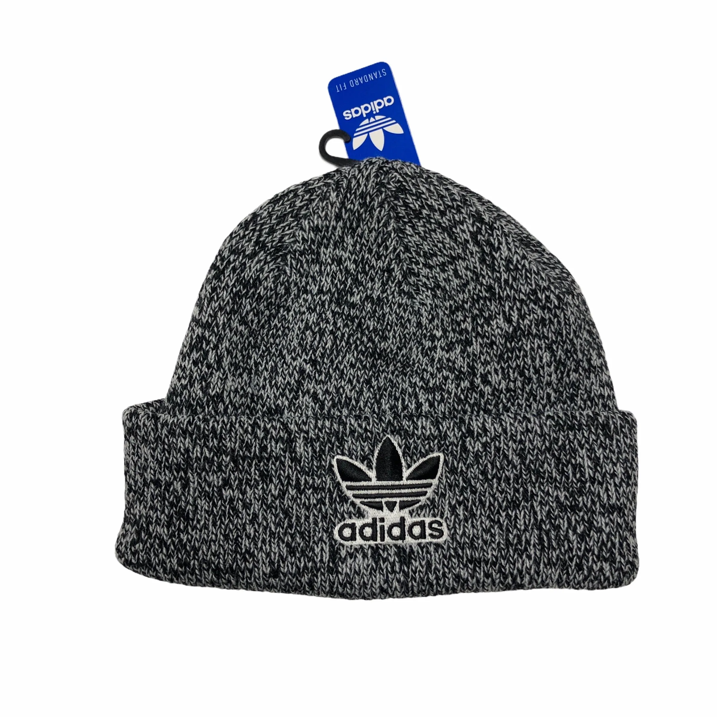 ADIDAS ORIGINALS TREFOIL BEANIE BLACK/WHITE TWIST