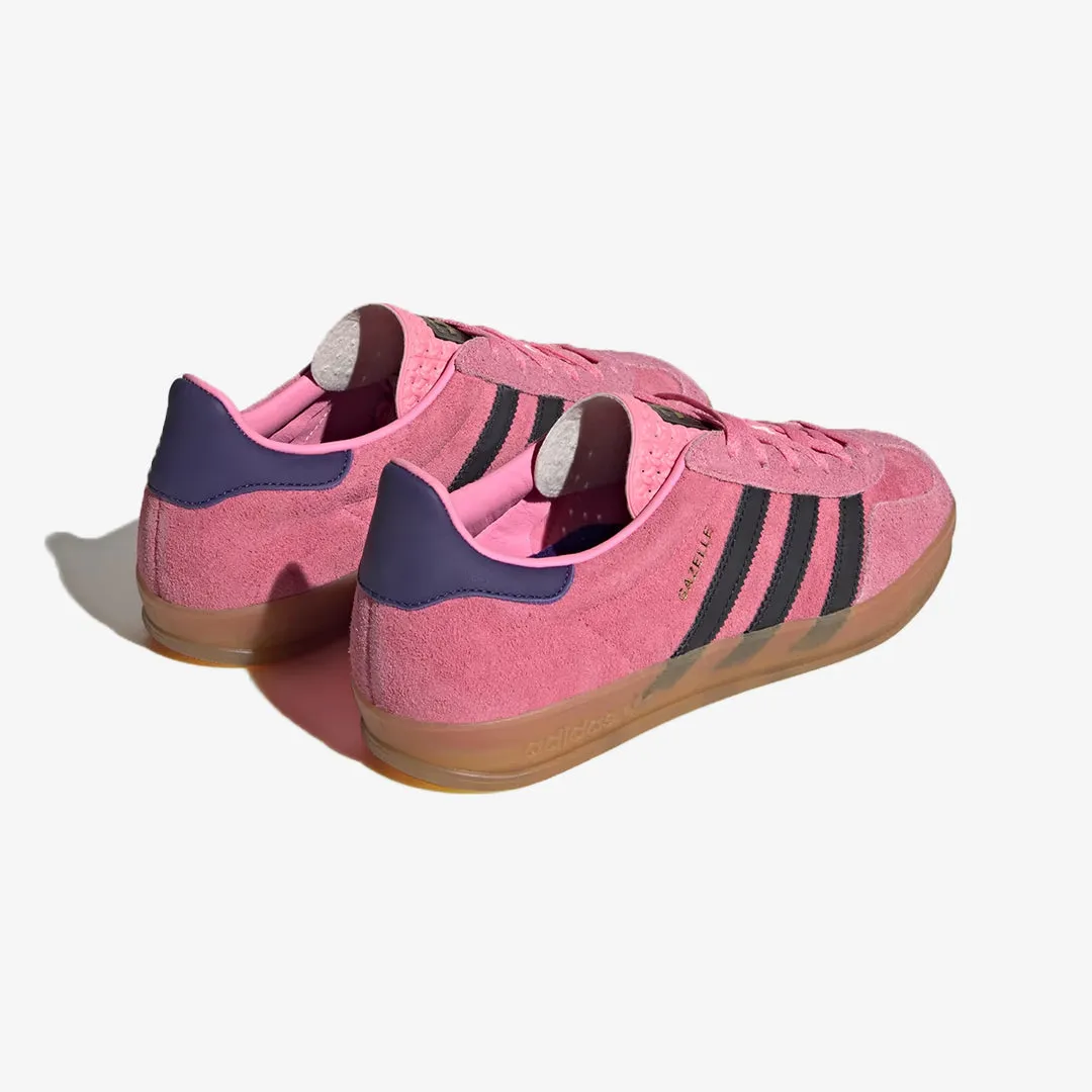 Adidas Originals | WMN'S GAZELLE INDOOR  { PINK/CORE BLACK/PURPLE