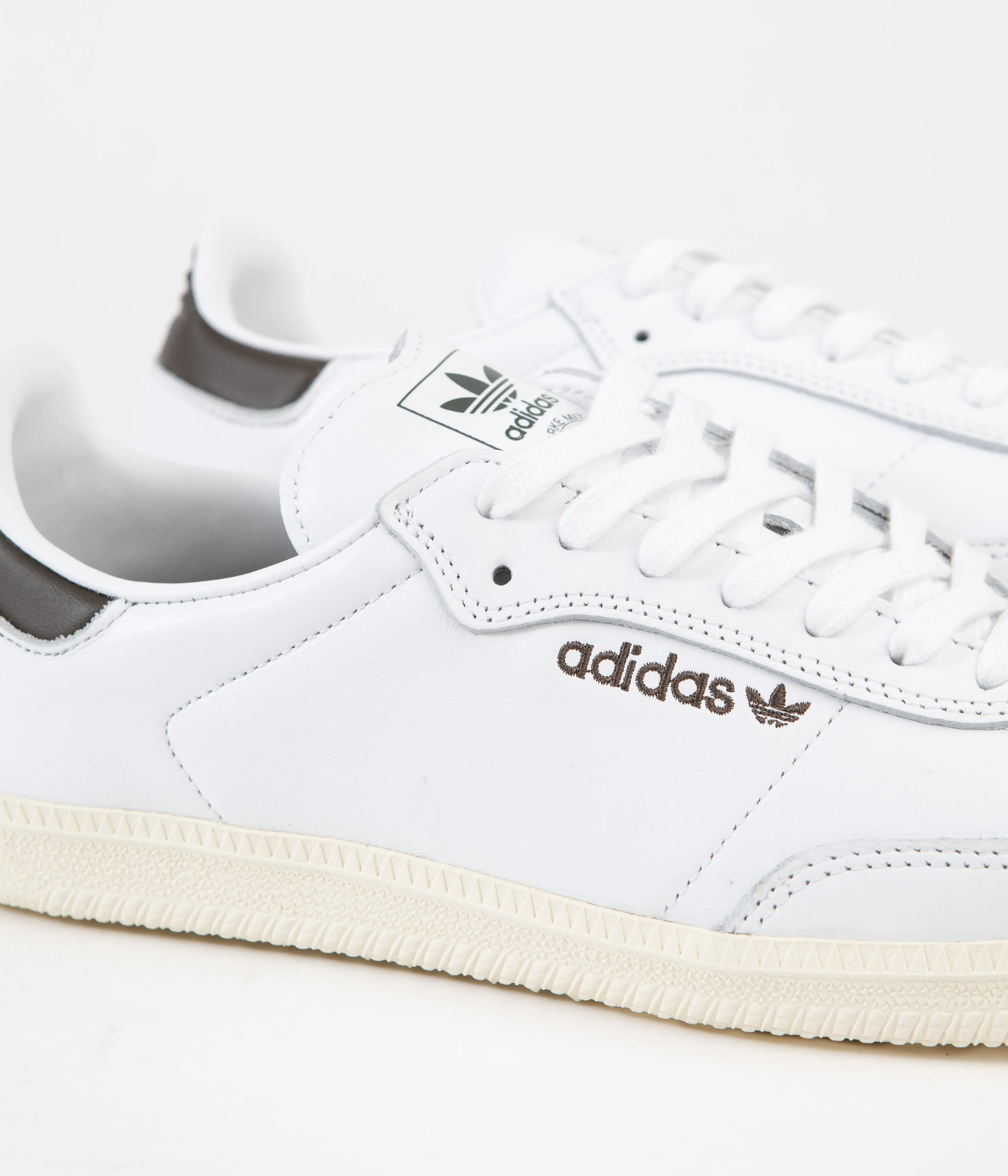 Adidas Samba ADV Shoes - FTWR White / FTWR White / Shadow Olive