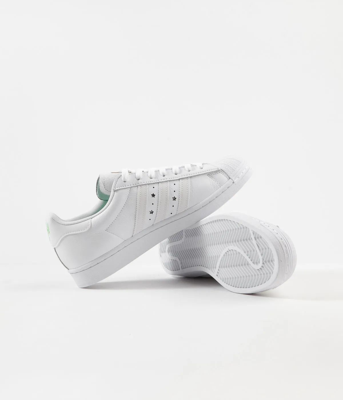 Adidas Superstar ADV 'Duran' Shoes - White / White / White