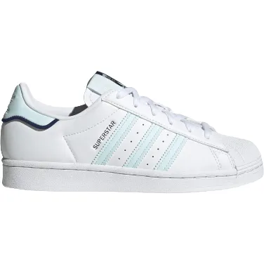 Adidas Women's Superstar Shoes - White / Almost Blue