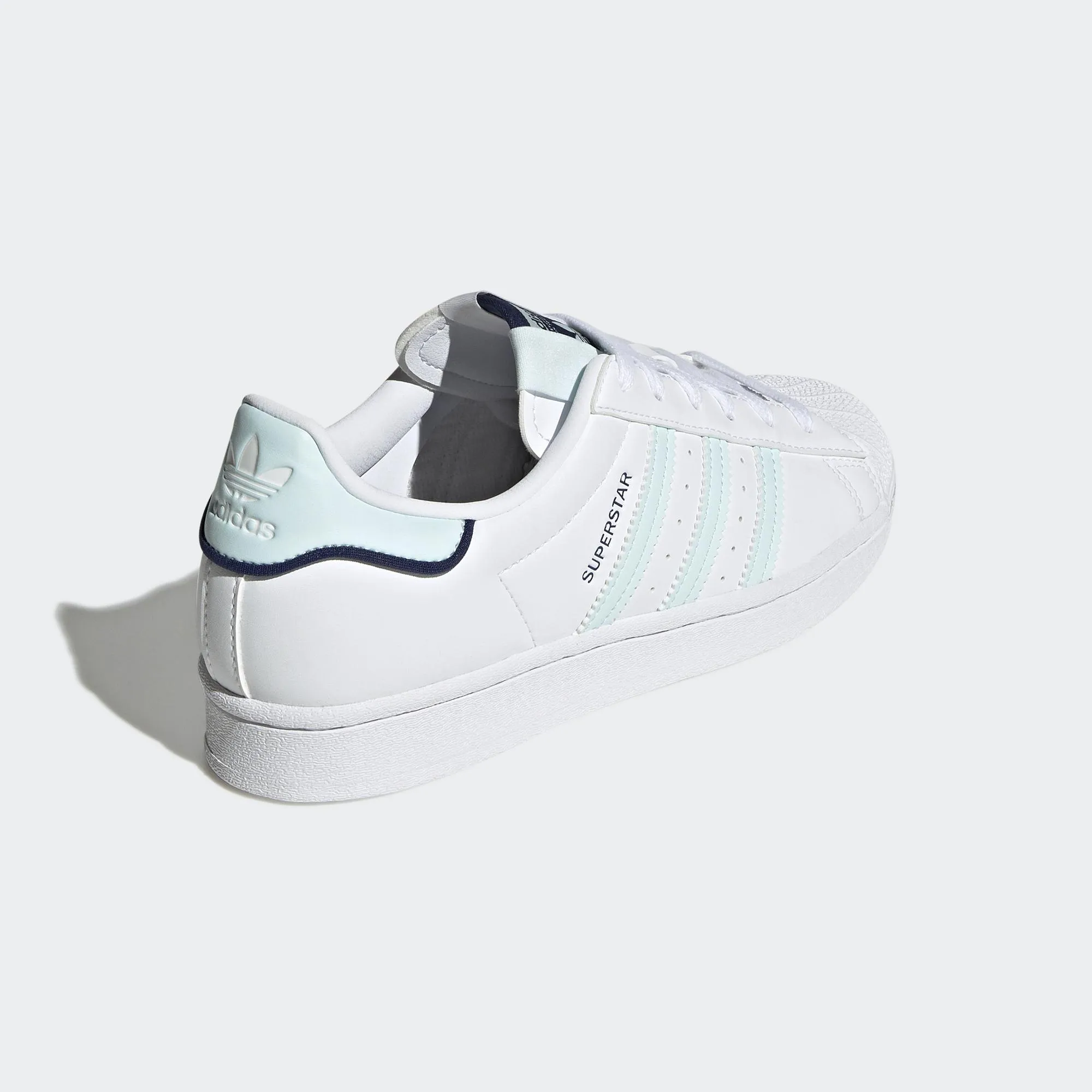 Adidas Women's Superstar Shoes - White / Almost Blue