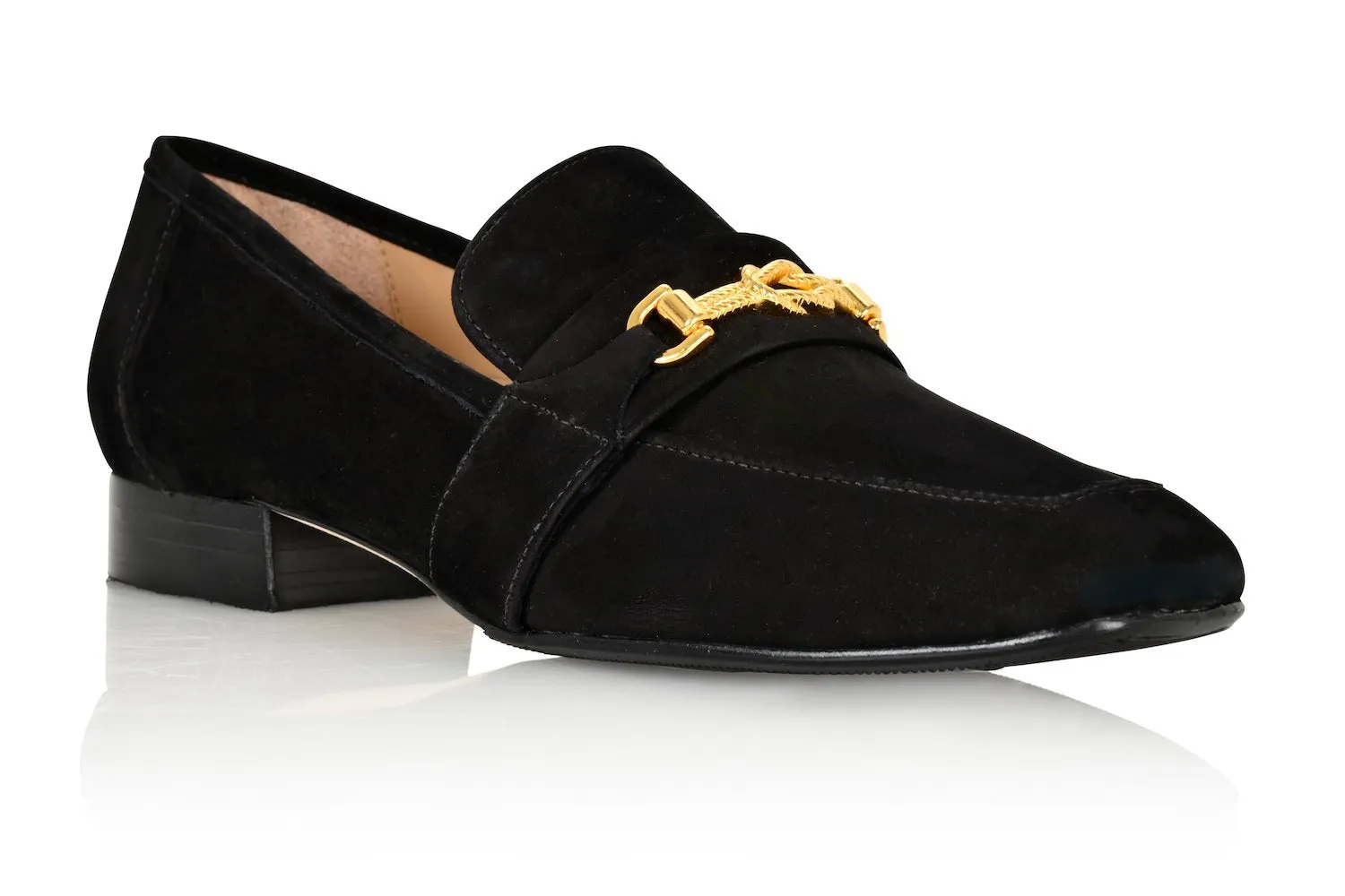 Adonis Black Nubuck Leather Loafer