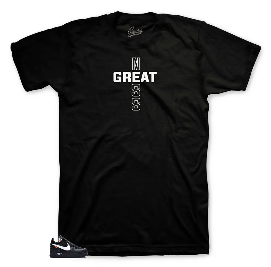 Air Force 1 Black The Ten Shirt - Greatness Cross - Black