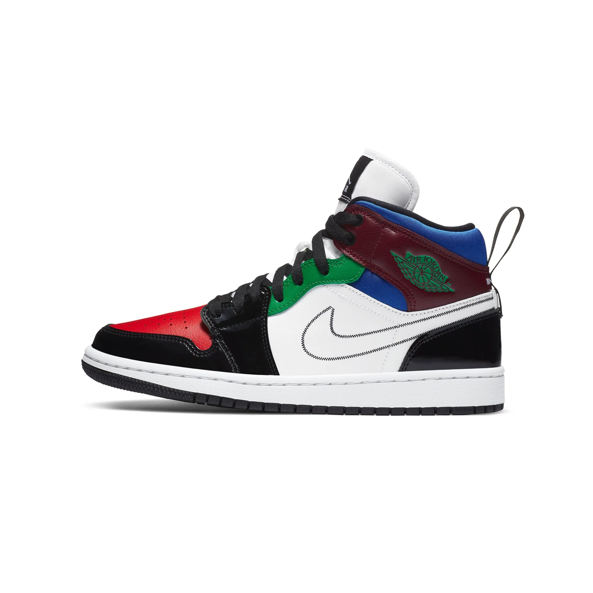 Air Jordan 1 Womens Mid SE 'Multi Color' Shoes