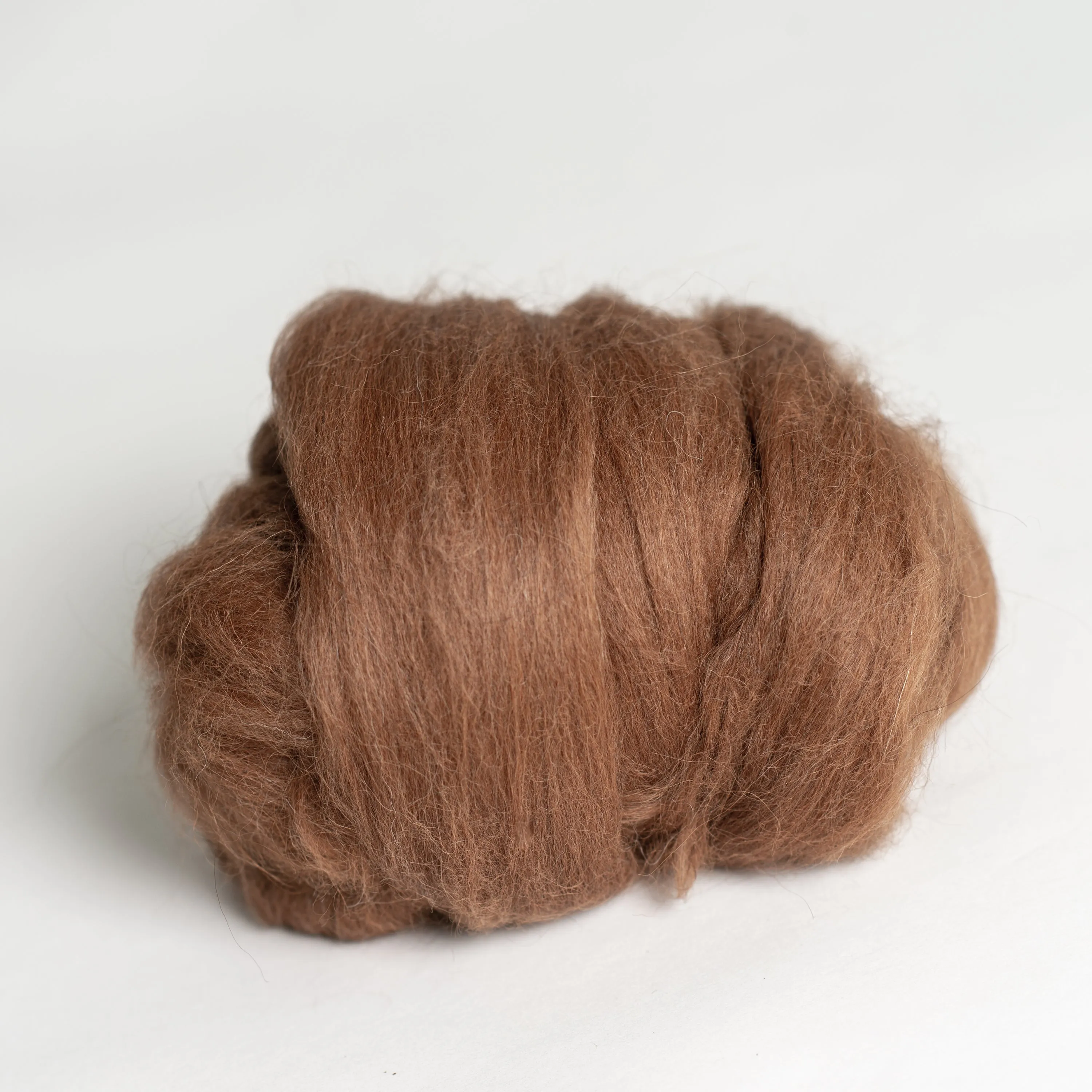 Alpaca Wool Top - Brown, White