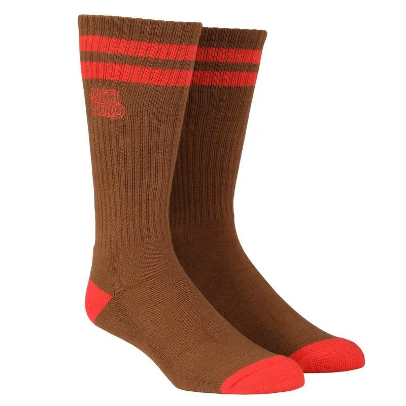 Anti-Hero Skateboard Brown Socks