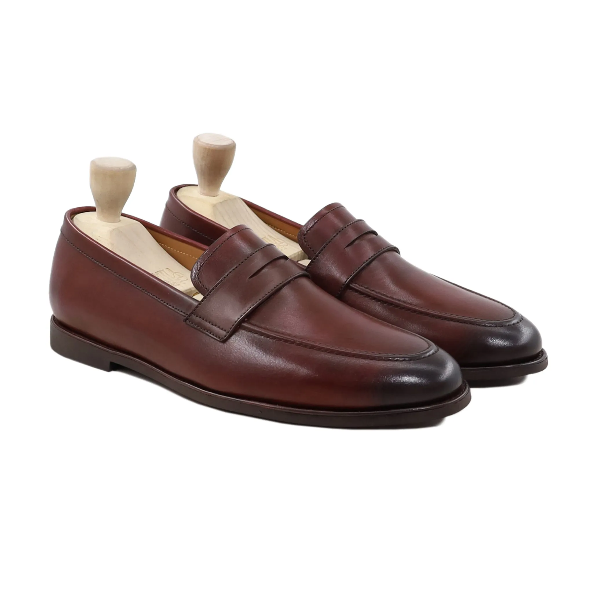 Audry - Men's Burnished Oxblood Calf Leather Loafer