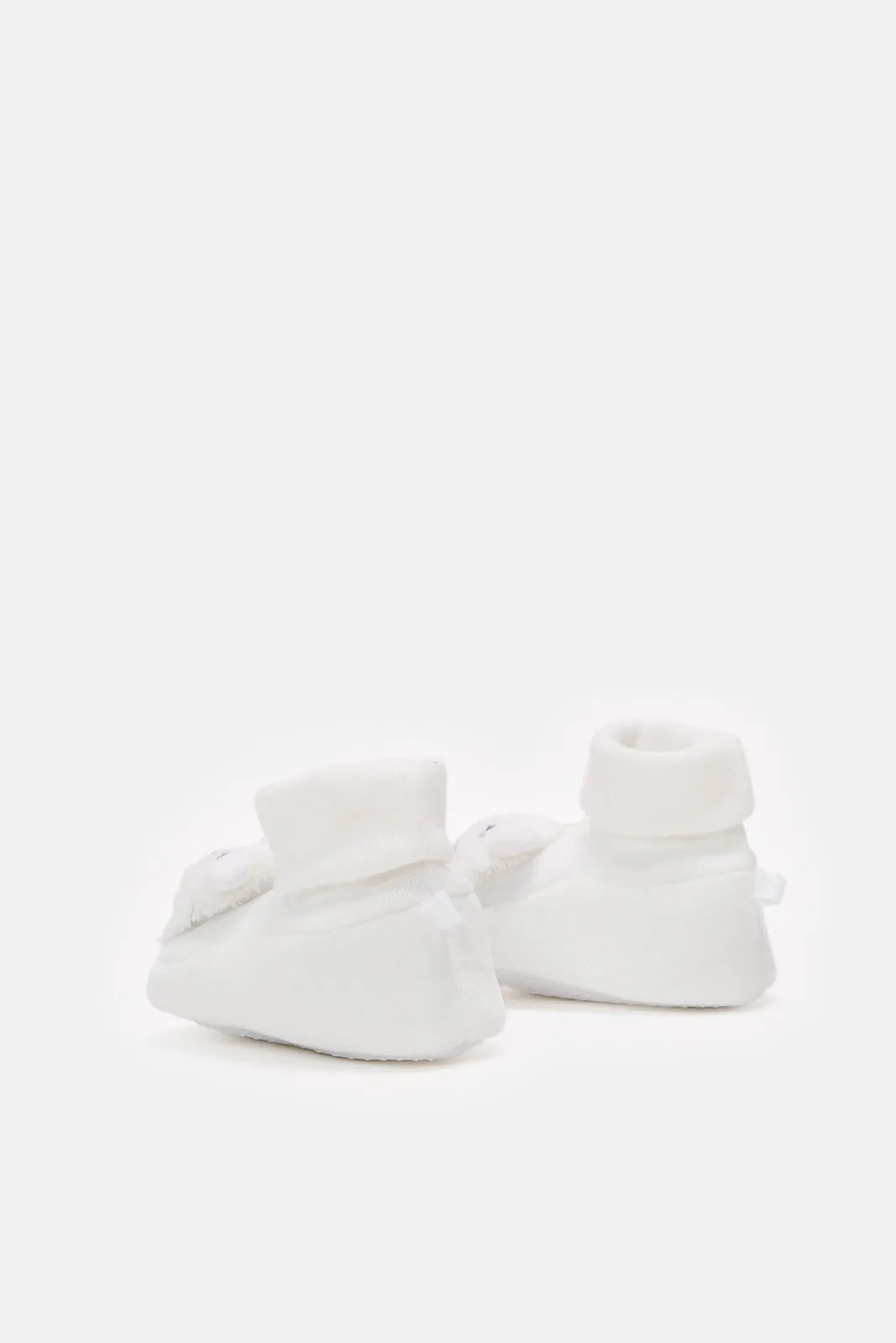 Babies White Cat Bootie