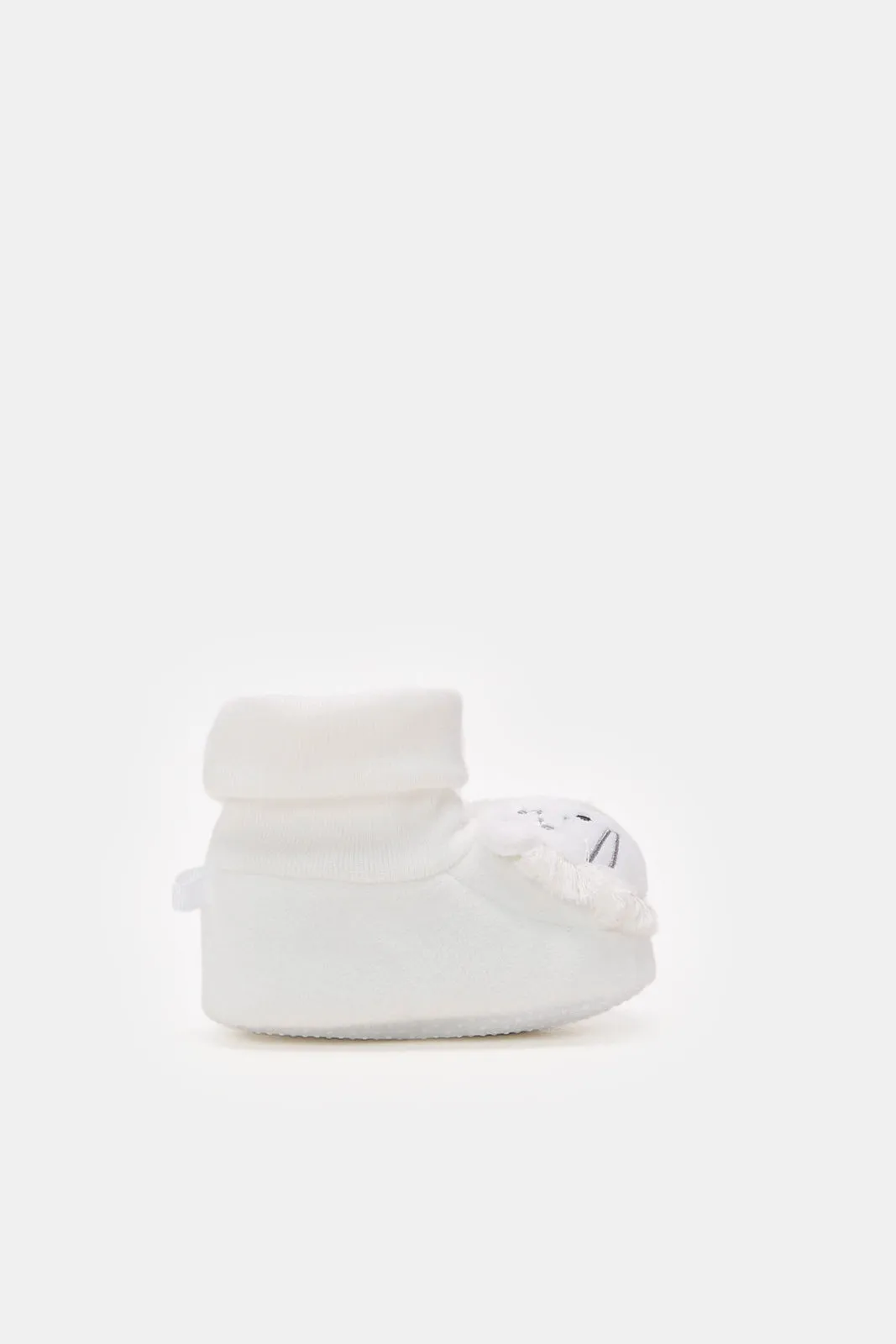 Babies White Cat Bootie