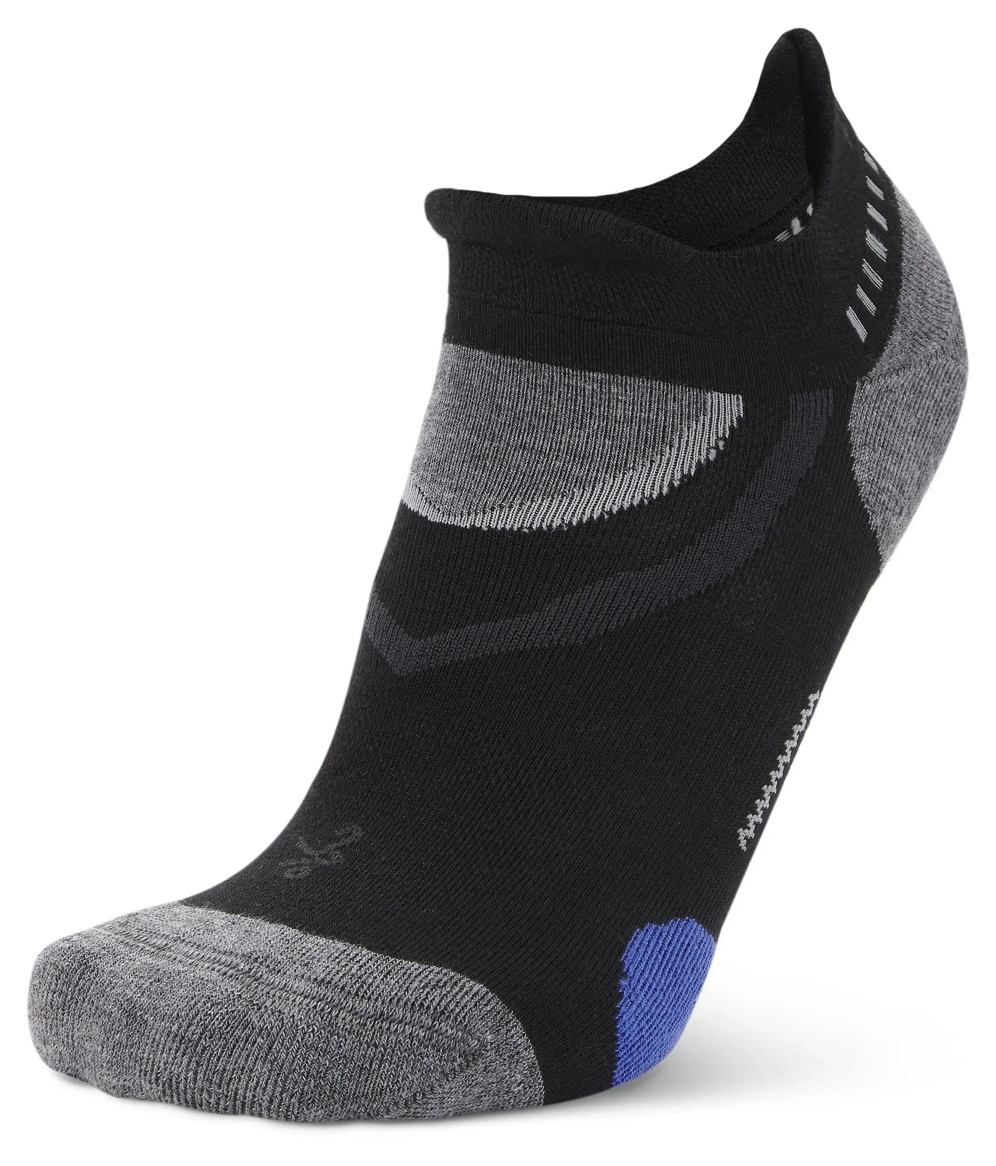 Balega UltraGlide No Show Tab Black Socks