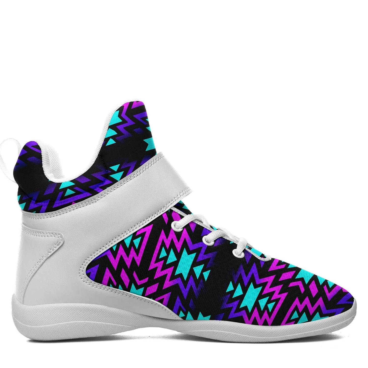 Black Fire Winter Sunset Ipottaa Basketball / Sport High Top Shoes