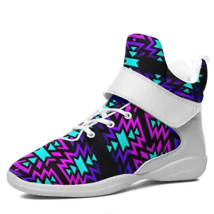 Black Fire Winter Sunset Ipottaa Basketball / Sport High Top Shoes