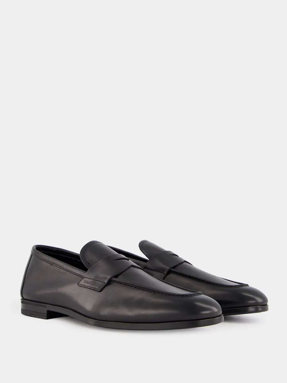 Black Leather Loafers