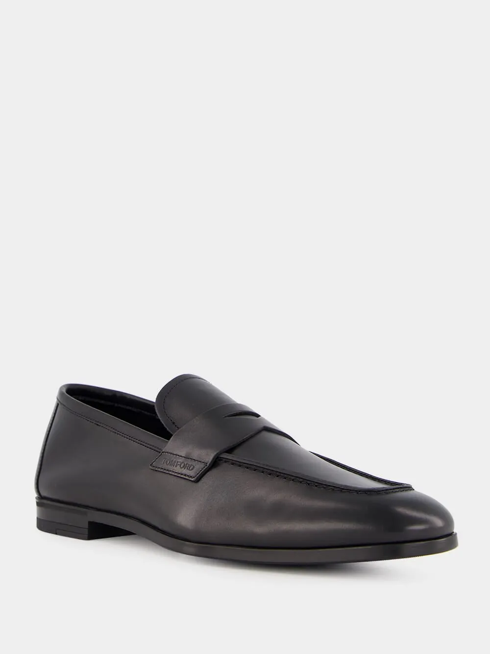 Black Leather Loafers