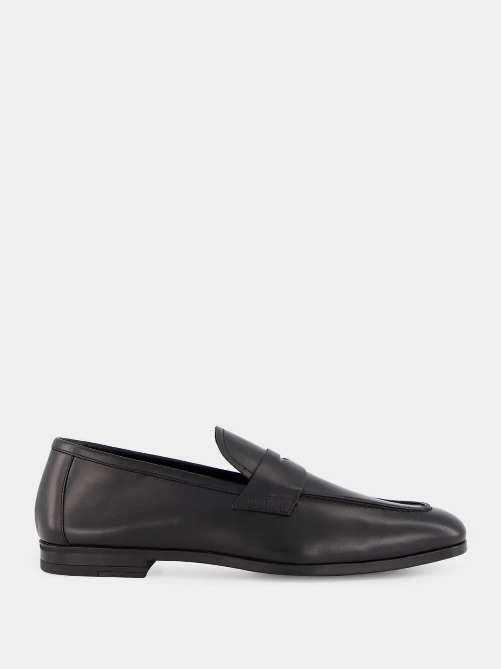 Black Leather Loafers