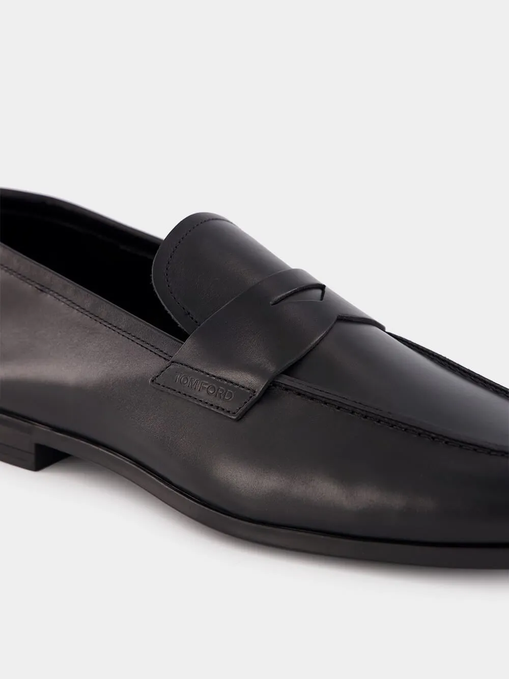 Black Leather Loafers