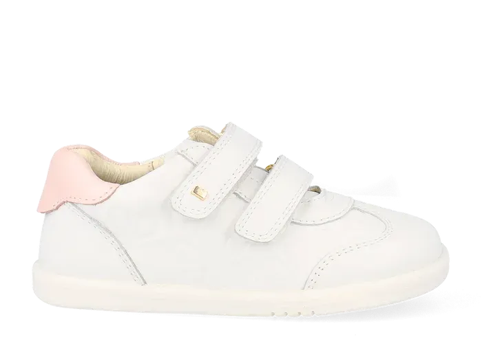 Bobux i-Walk Sprite - Embossed White and Seashell Shimmer