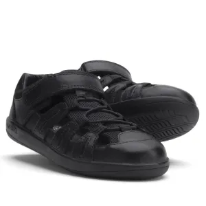 Bobux Kid  Rova Black School Leather Sandal Closed Toe