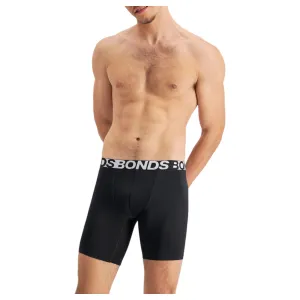 Bonds Mens Active Everyday Long Trunks Black Underwear