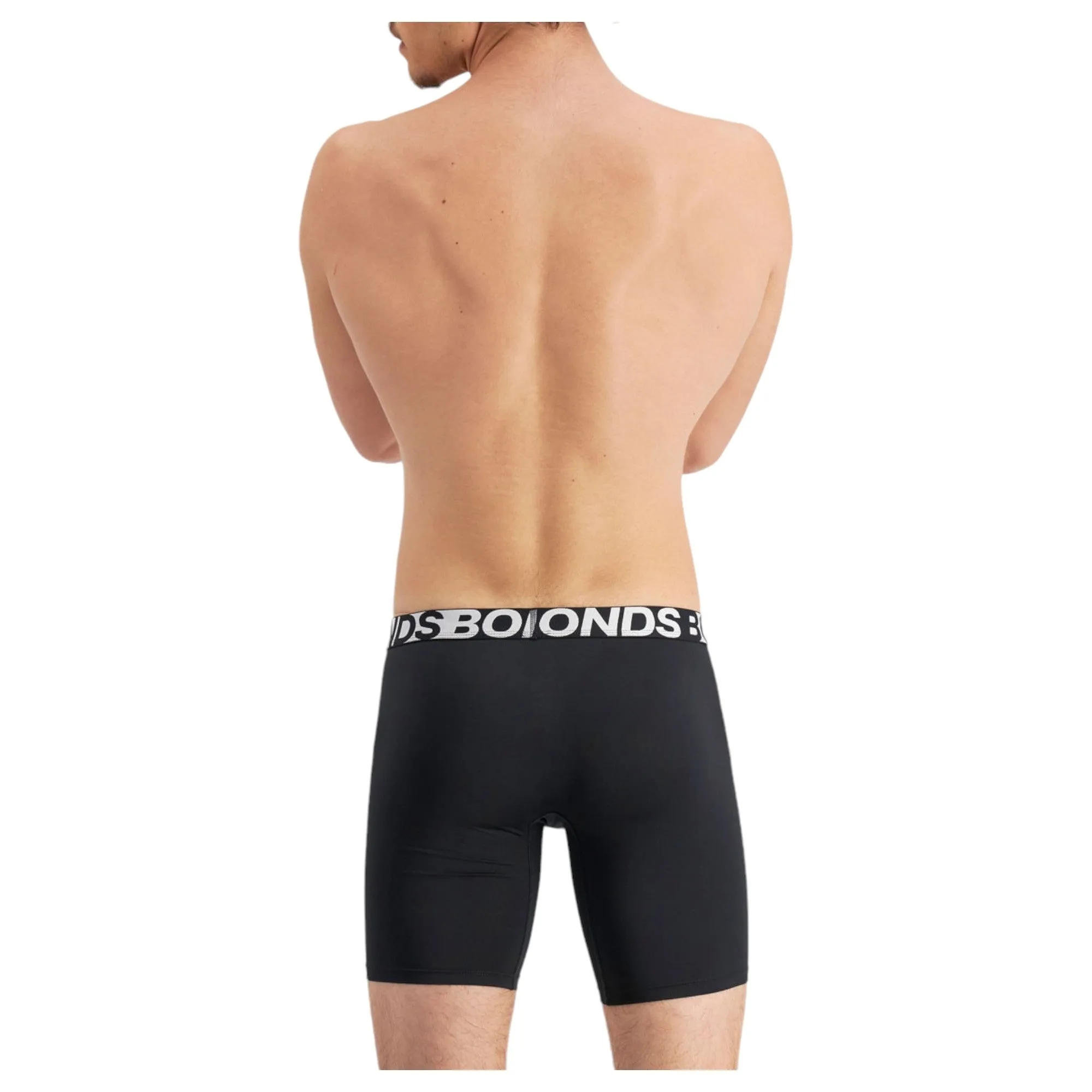 Bonds Mens Active Everyday Long Trunks Black Underwear