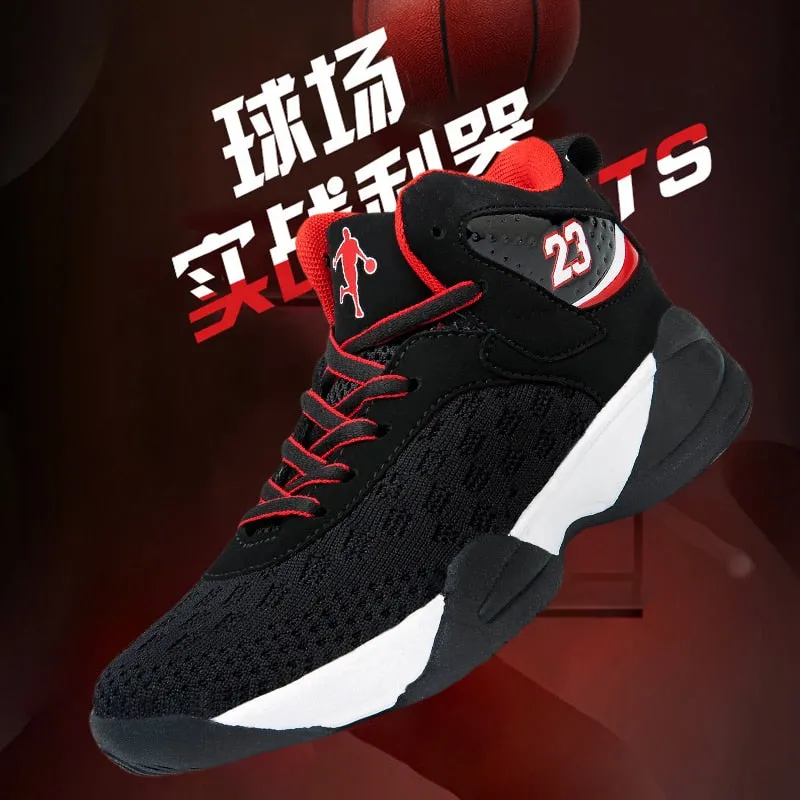 Boys Girls Basketball Shoes Brand Kids Sneakers High Quality Breathable Non-slip Sport Trainer Shoes