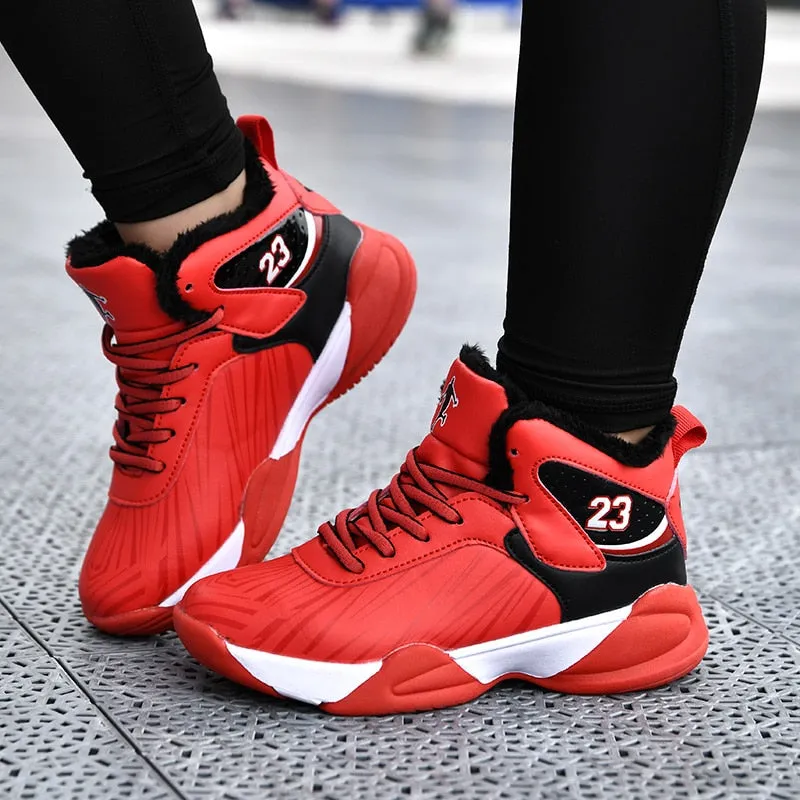 Boys Girls Basketball Shoes Brand Kids Sneakers High Quality Breathable Non-slip Sport Trainer Shoes