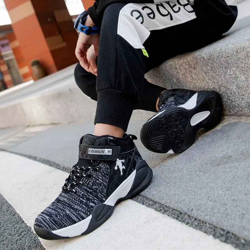 Boys Girls Basketball Shoes Brand Kids Sneakers High Quality Breathable Non-slip Sport Trainer Shoes