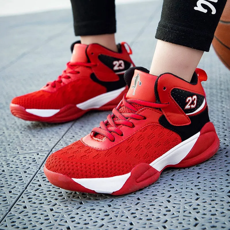 Boys Girls Basketball Shoes Brand Kids Sneakers High Quality Breathable Non-slip Sport Trainer Shoes