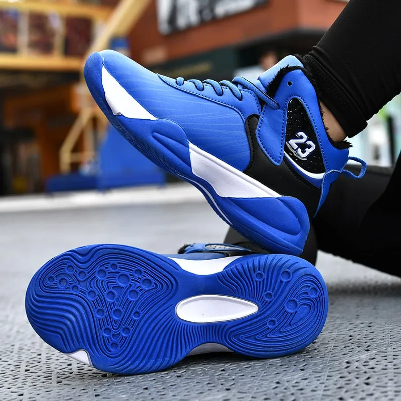 Boys Girls Basketball Shoes Brand Kids Sneakers High Quality Breathable Non-slip Sport Trainer Shoes