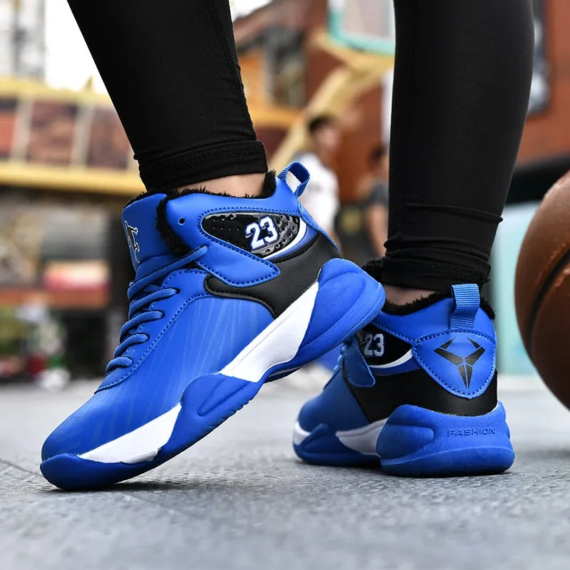 Boys Girls Basketball Shoes Brand Kids Sneakers High Quality Breathable Non-slip Sport Trainer Shoes