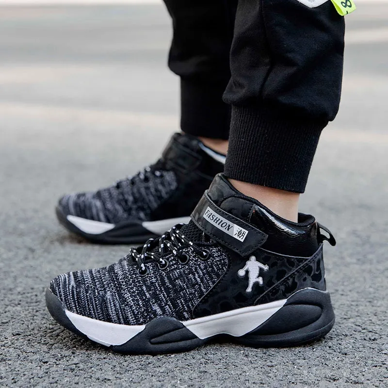 Boys Girls Basketball Shoes Brand Kids Sneakers High Quality Breathable Non-slip Sport Trainer Shoes