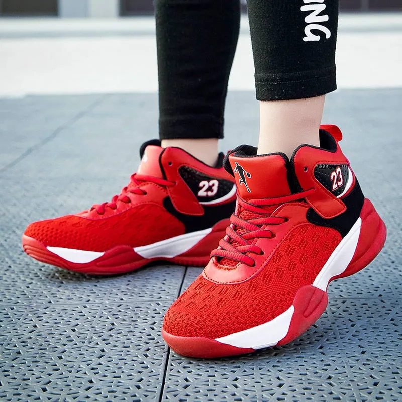 Boys Girls Basketball Shoes Brand Kids Sneakers High Quality Breathable Non-slip Sport Trainer Shoes