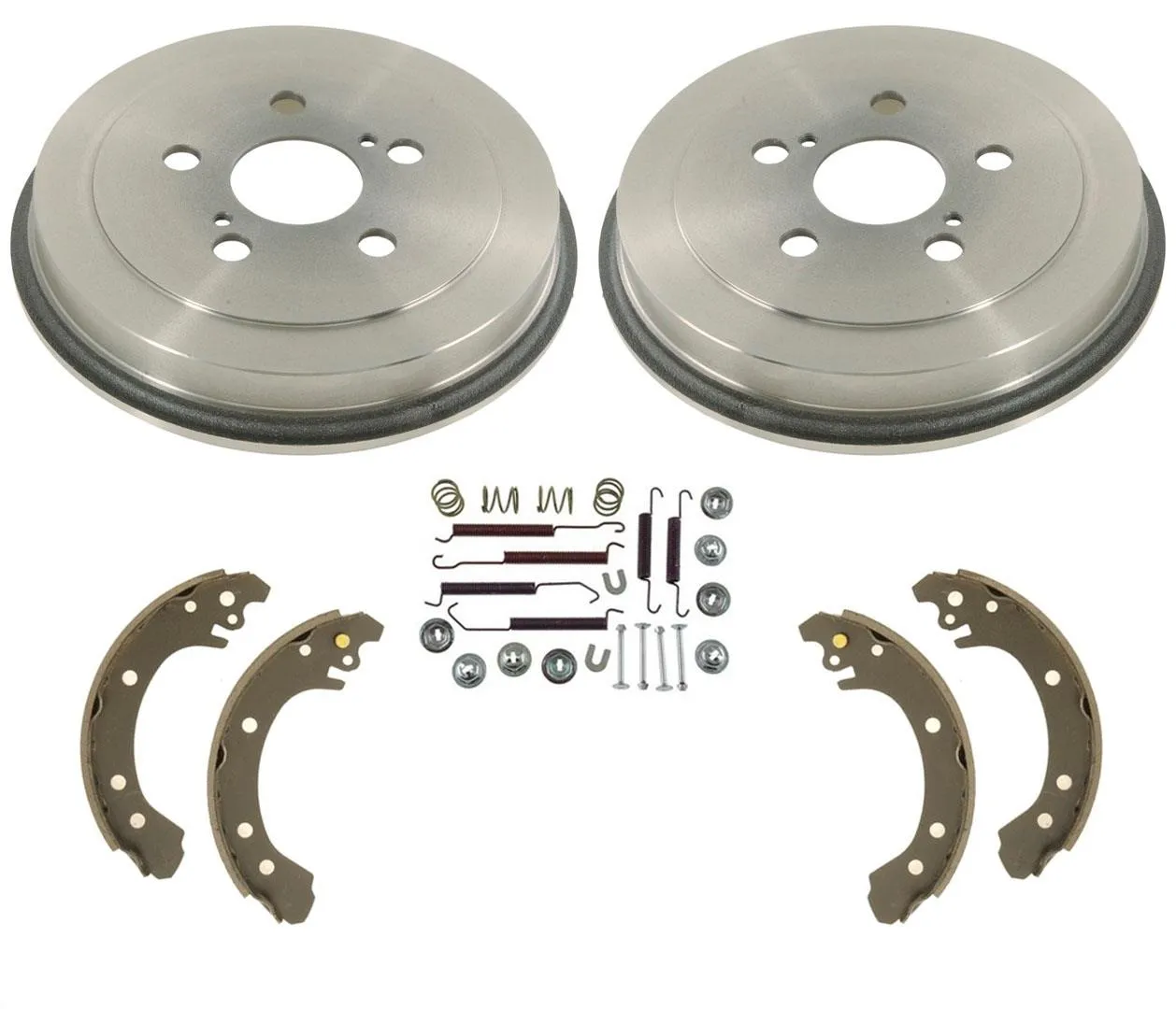 Brake Drums Brake Shoes and Springs for 03-08 Toyota Corolla (Vin # with 1 or 2)