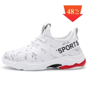 Breathable Boys Casual Shoes Girls Trainer white sport shoes