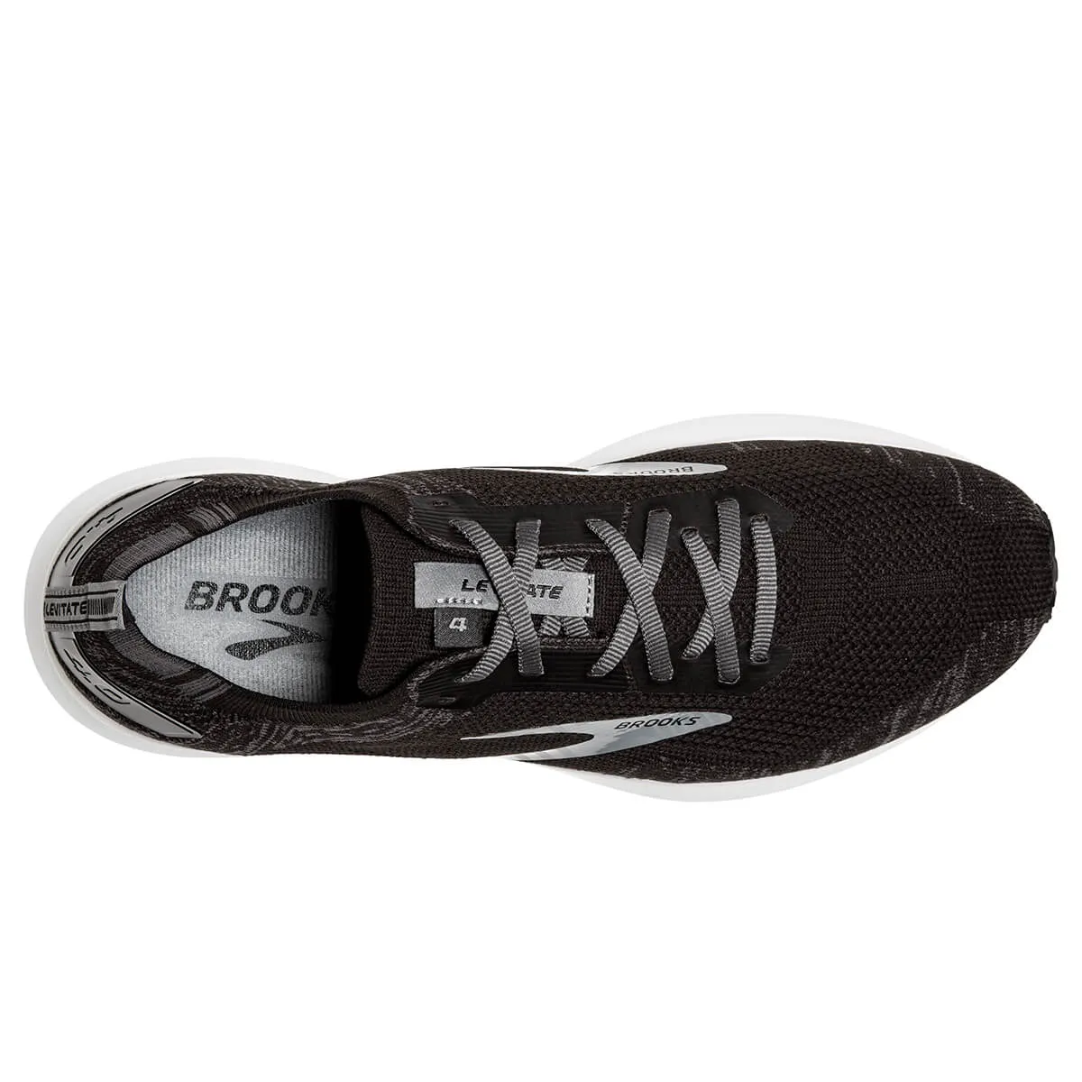 Brooks Levitate 4 Mens | Black/blackened Pearl/white