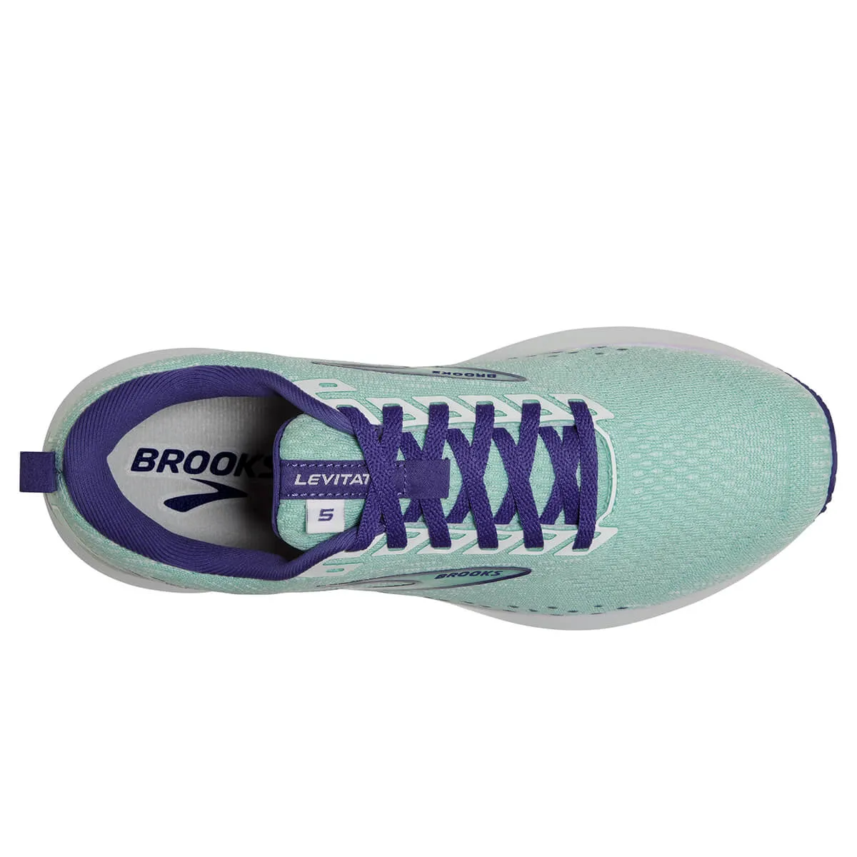 Brooks Levitate 5 Womens | Yucca/navy Blue/white