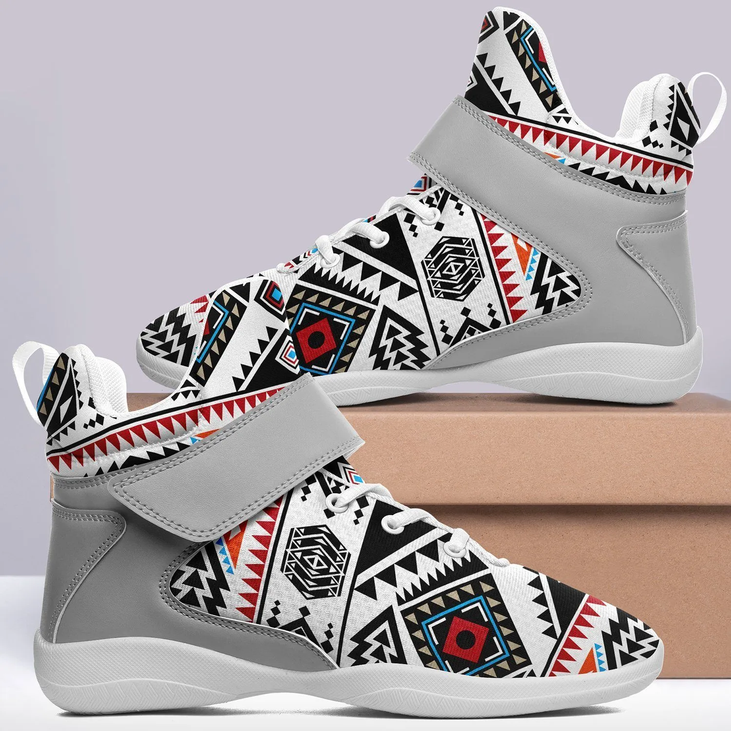 California Coast Ipottaa Basketball / Sport High Top Shoes - White Sole