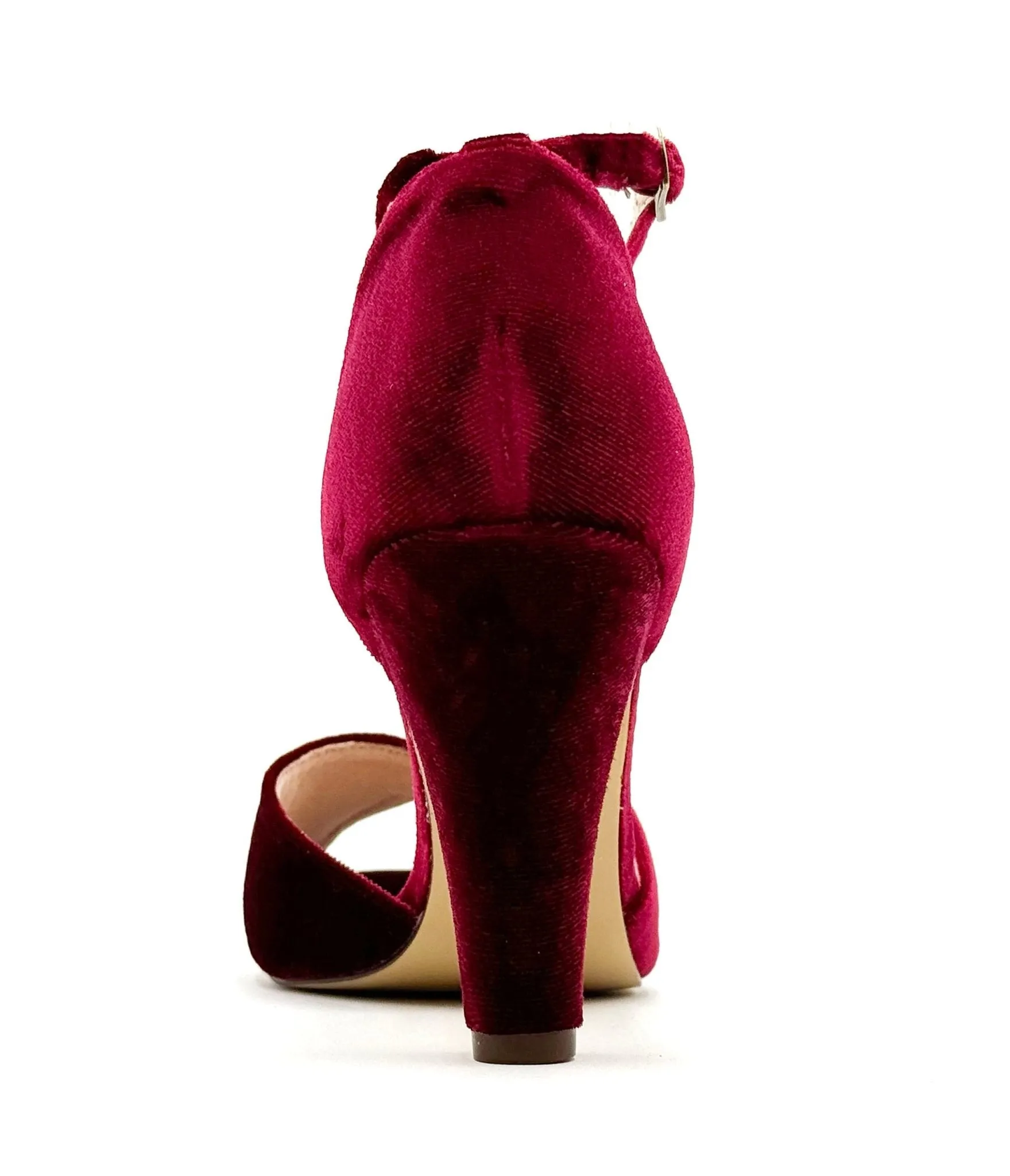 Chelsea Crew Burgundy Velvet Lola Pumps