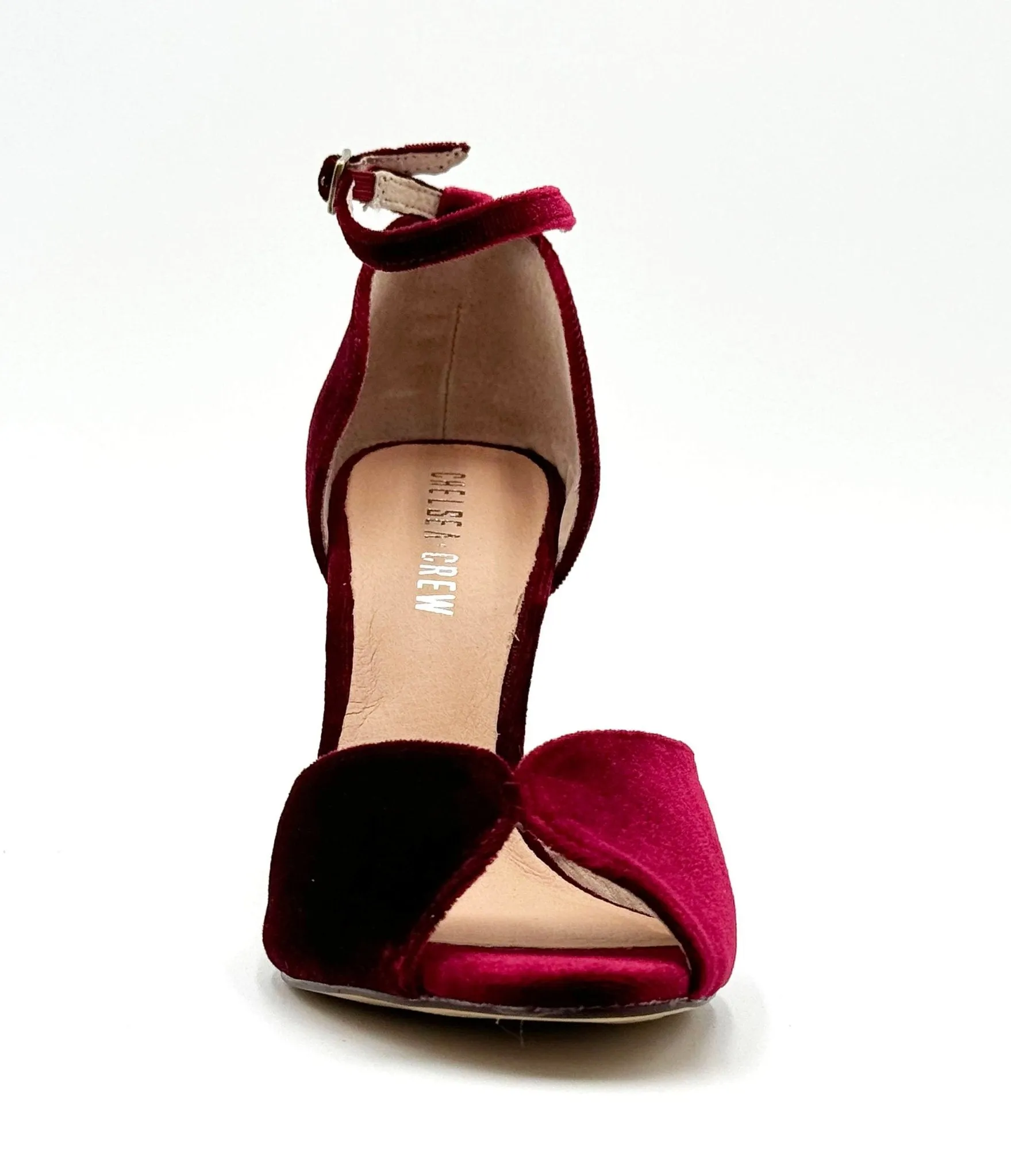 Chelsea Crew Burgundy Velvet Lola Pumps