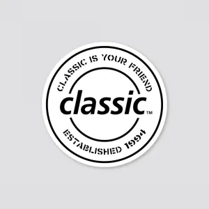 Classic Is Your Friend Circle Sticker